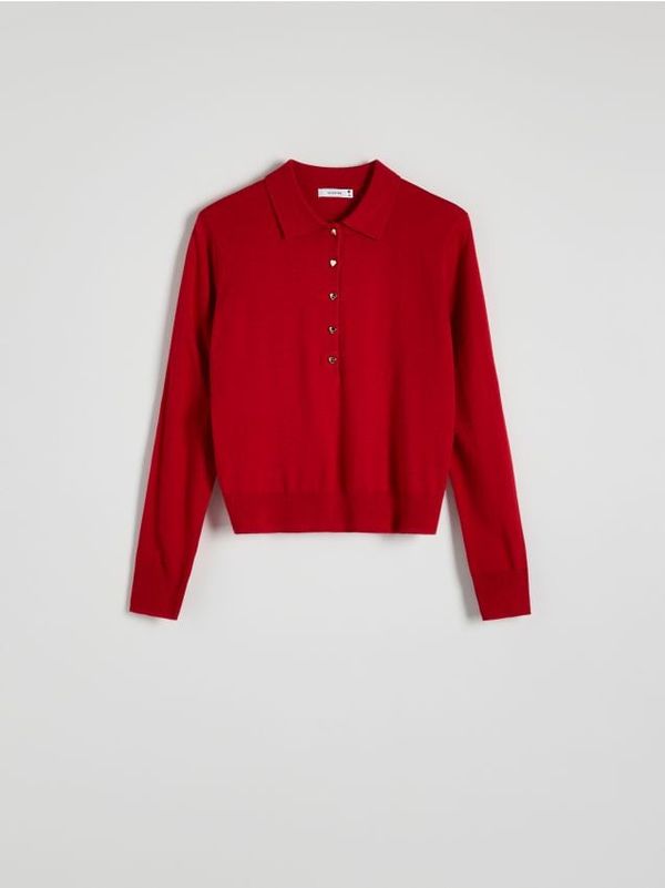 Reserved Reserved - LADIES` BLOUSE - crvena
