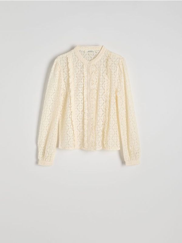 Reserved Reserved - LADIES` BLOUSE - krem