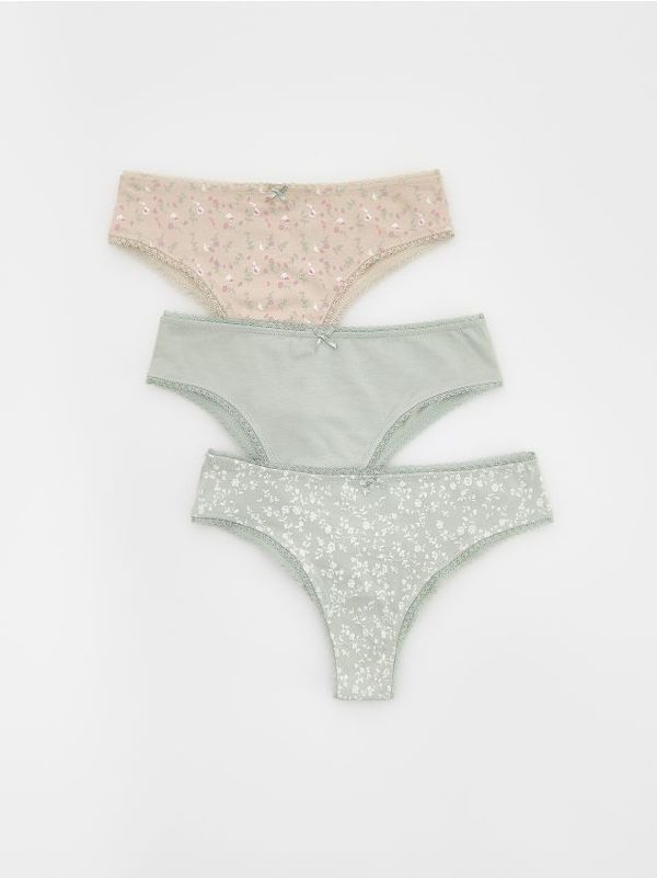 Reserved Reserved - LADIES` BRIEFS MULTI - bljedozeleno