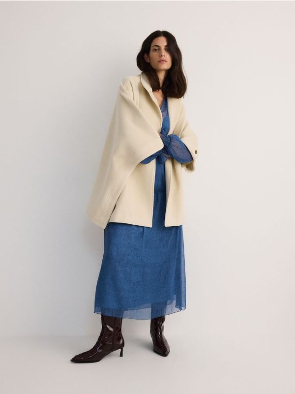 Reserved Reserved - LADIES` COAT - krem