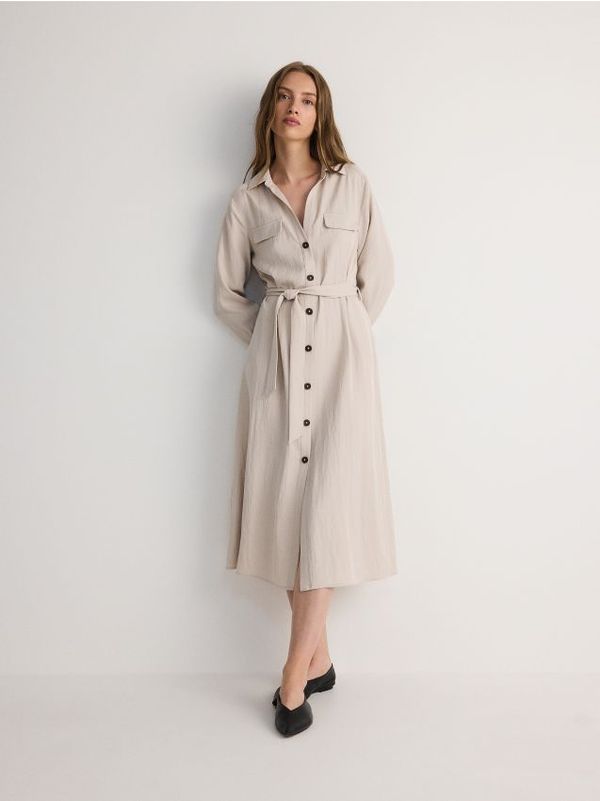 Reserved Reserved - LADIES` DRESS - krem
