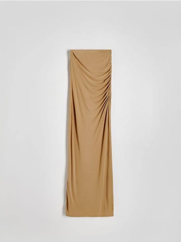 Reserved Reserved - LADIES` DRESS - smeđezeleno