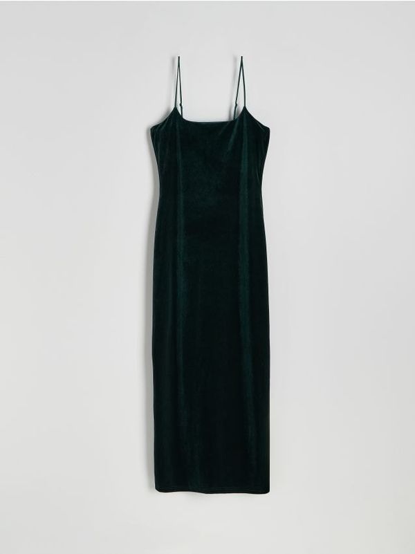 Reserved Reserved - LADIES` DRESS - tamnozeleno