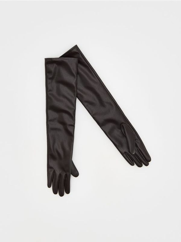 Reserved Reserved - LADIES` GLOVES - prljavosmeđe