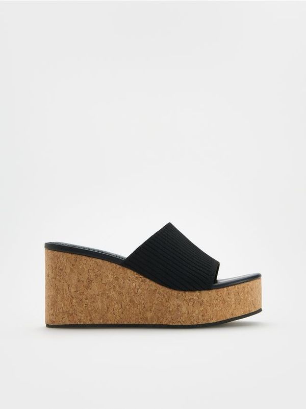 Reserved Reserved - LADIES` MULES - crno