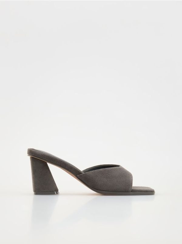 Reserved Reserved - LADIES` MULES - tamnosivo