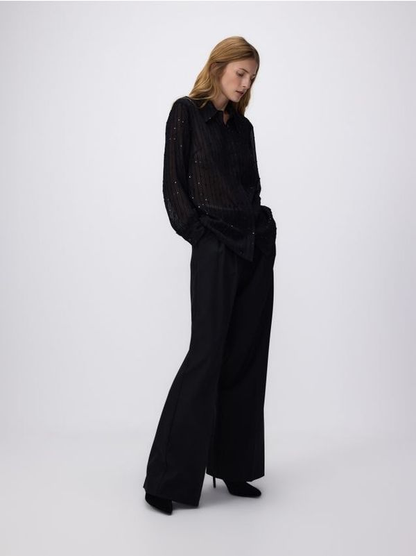 Reserved Reserved - LADIES` SHIRT - crno