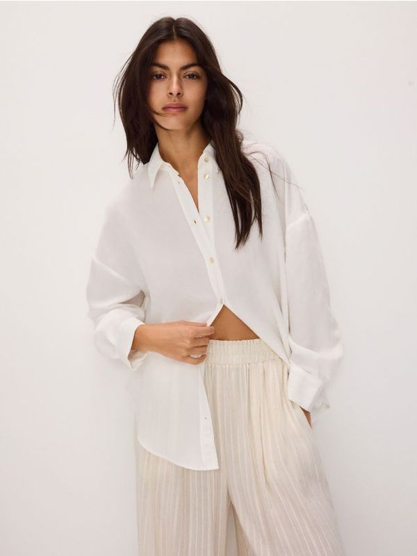 Reserved Reserved - LADIES` SHIRT - krem