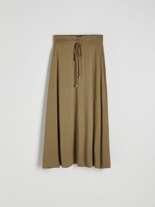 Reserved Reserved - LADIES` SKIRT - maslinasto