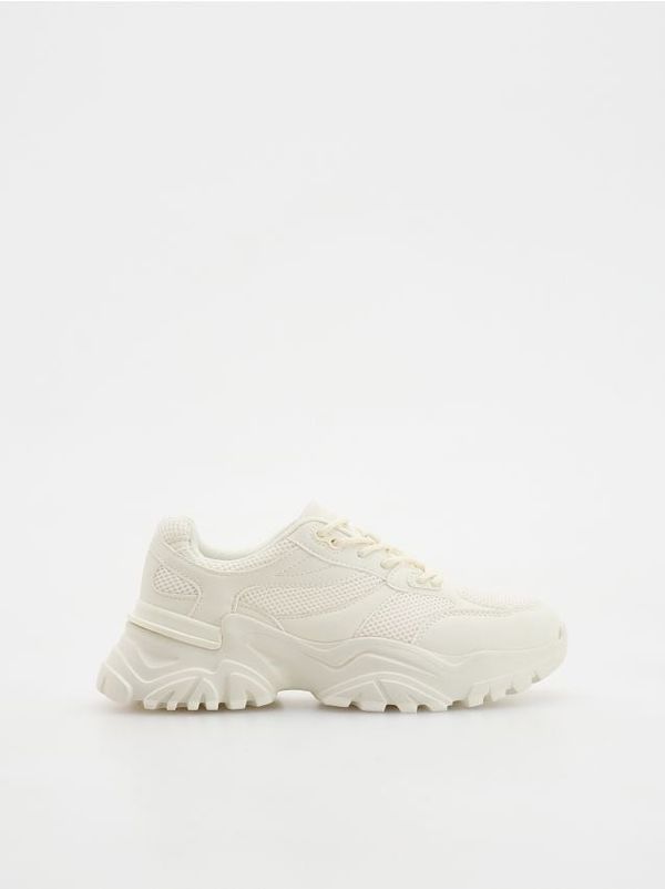 Reserved Reserved - LADIES` SNEAKERS - krem