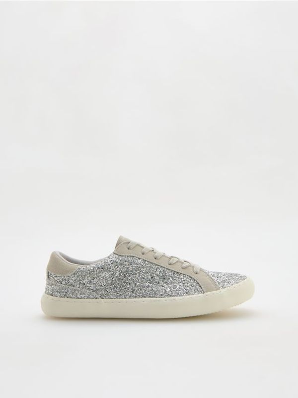 Reserved Reserved - LADIES` SNEAKERS - srebrna