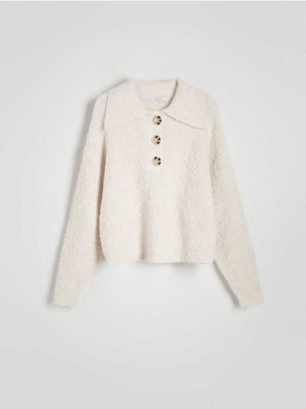 Reserved Reserved - LADIES` SWEATER - boja kože