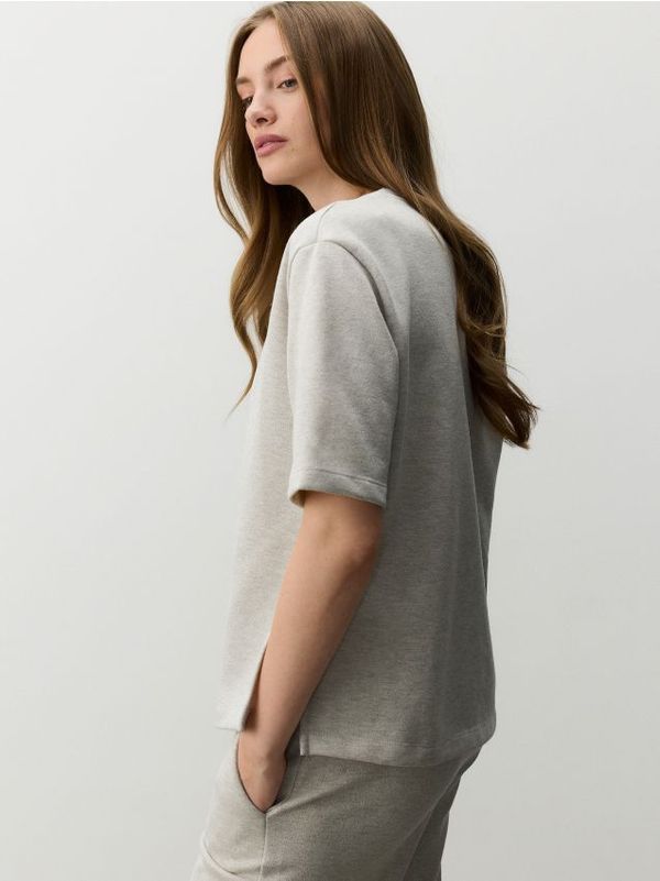 Reserved Reserved - LADIES` T-SHIRT - light grey