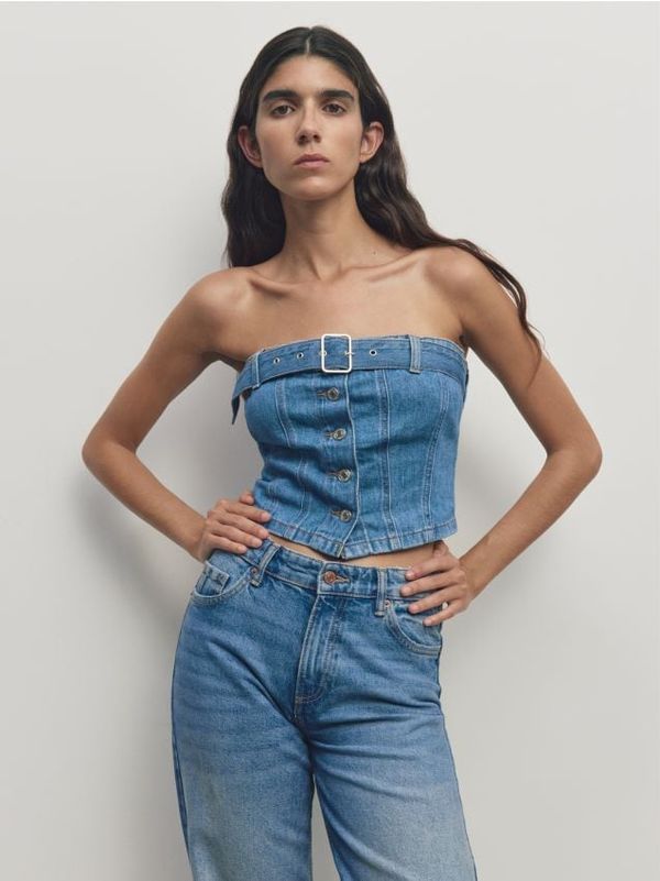 Reserved Reserved - LADIES` TOP - plava