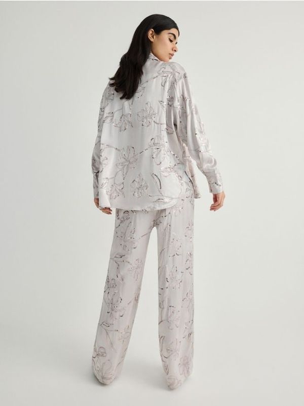 Reserved Reserved - LADIES` TROUSERS - bež