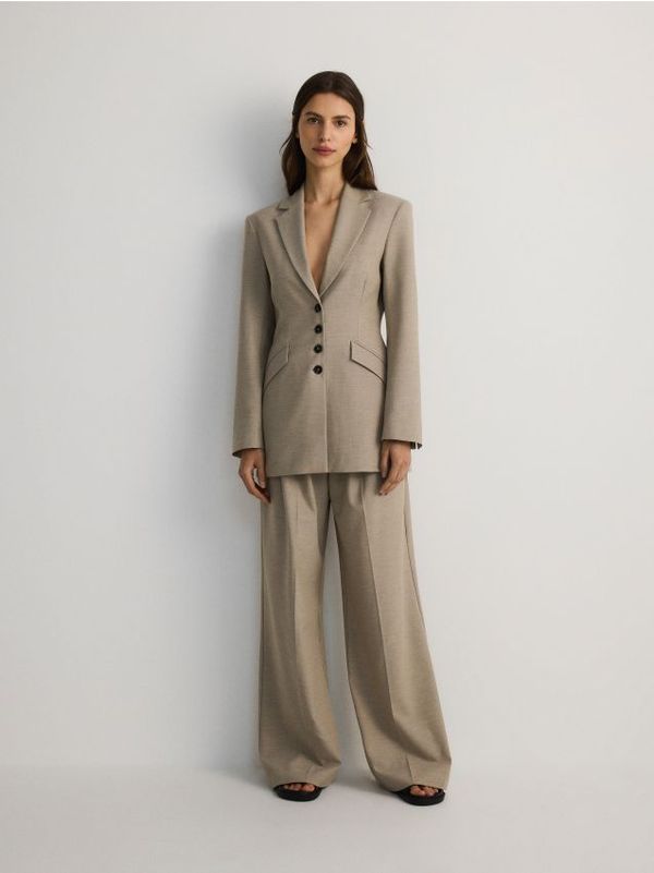 Reserved Reserved - LADIES` TROUSERS - bež