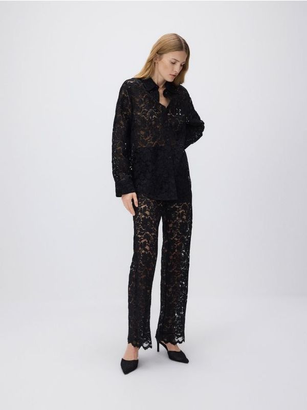 Reserved Reserved - LADIES` TROUSERS - crno