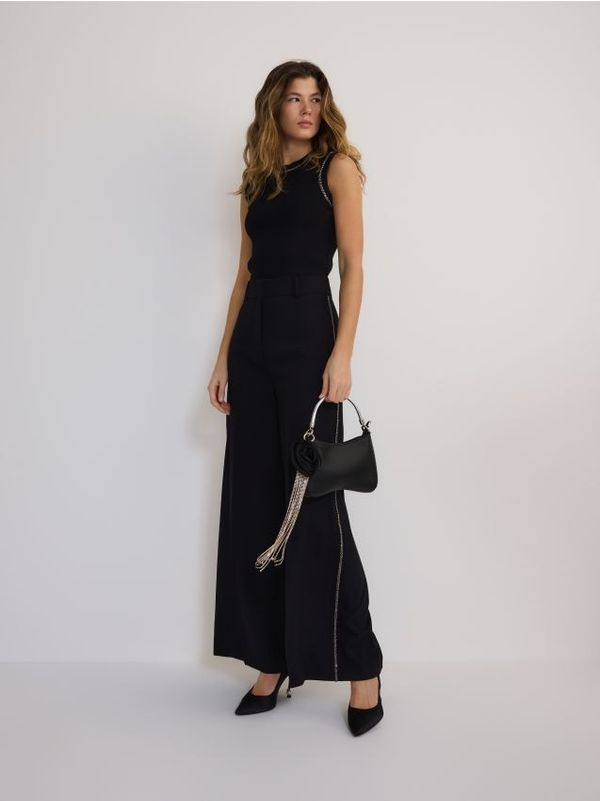 Reserved Reserved - LADIES` TROUSERS - crno