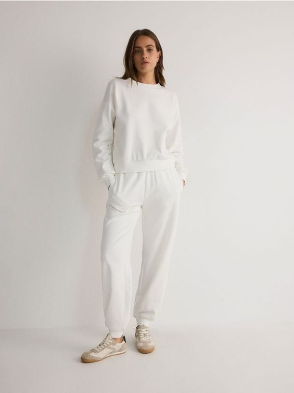 Reserved Reserved - LADIES` TROUSERS - krem