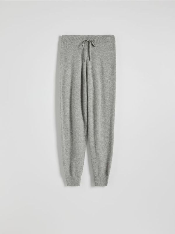 Reserved Reserved - LADIES` TROUSERS - light grey