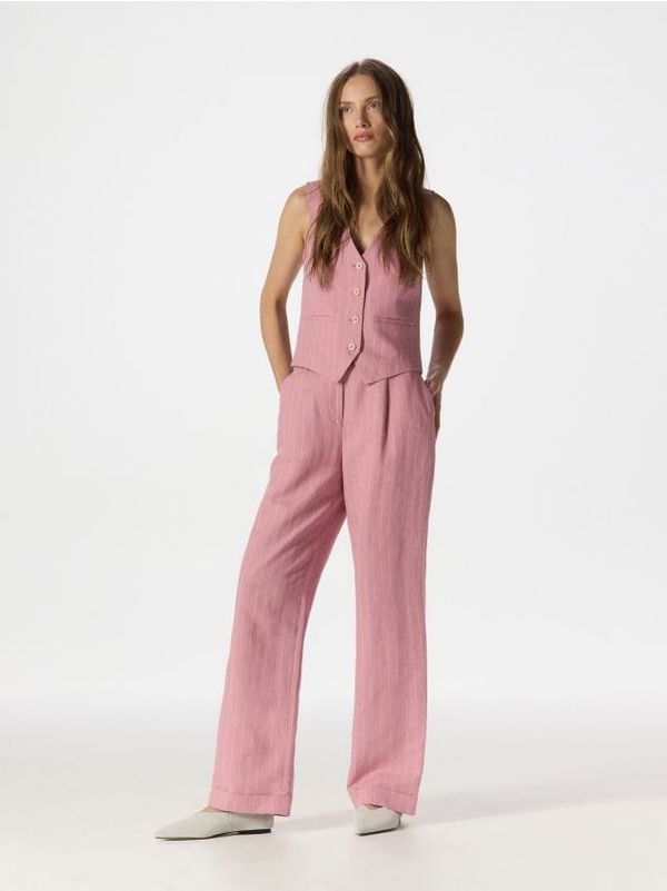 Reserved Reserved - LADIES` TROUSERS - šaren