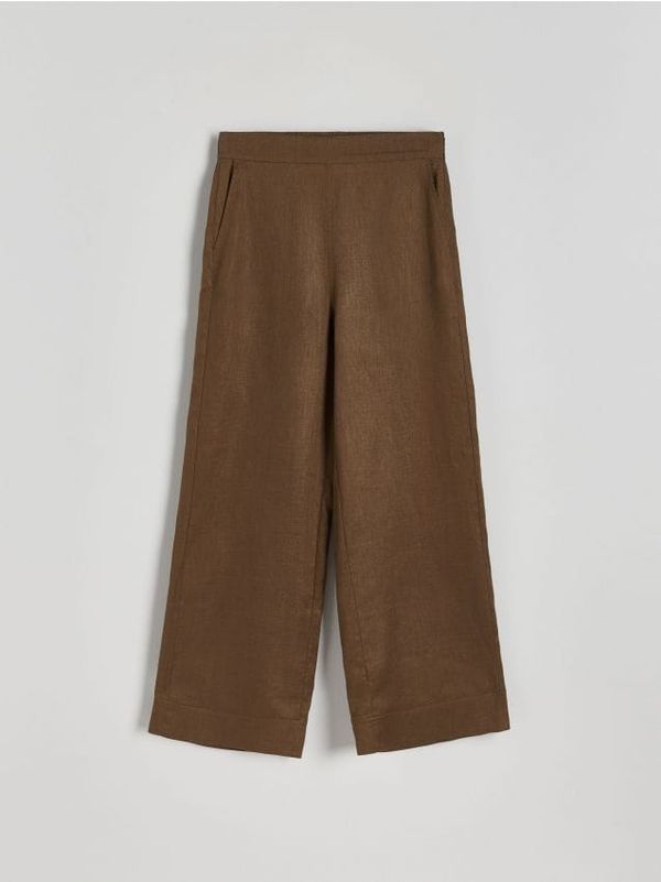 Reserved Reserved - LADIES` TROUSERS - smeđi