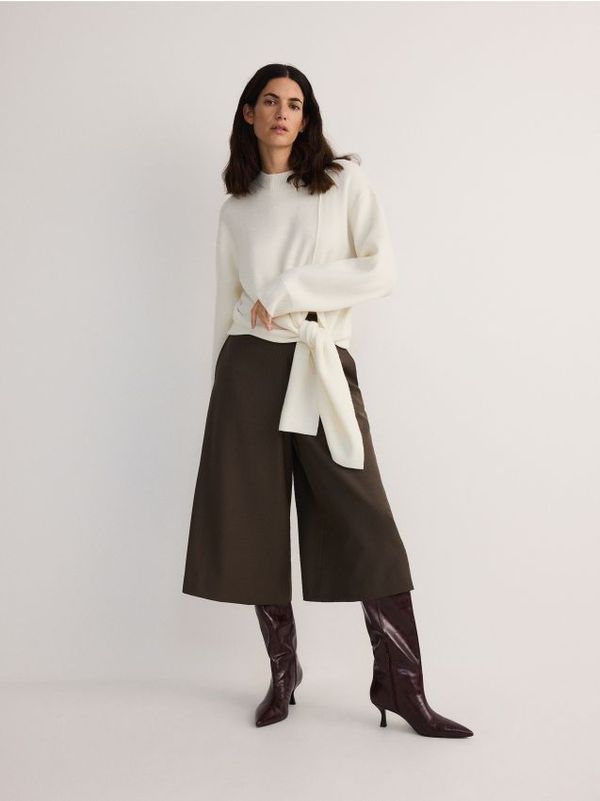 Reserved Reserved - LADIES` TROUSERS - zelena