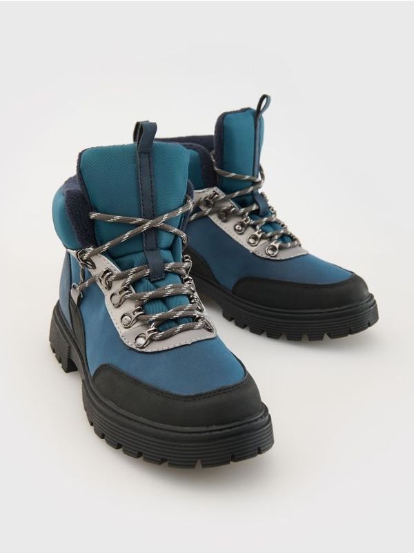 Reserved Reserved - MEN`S ANKLE BOOTS - mornarsko plava