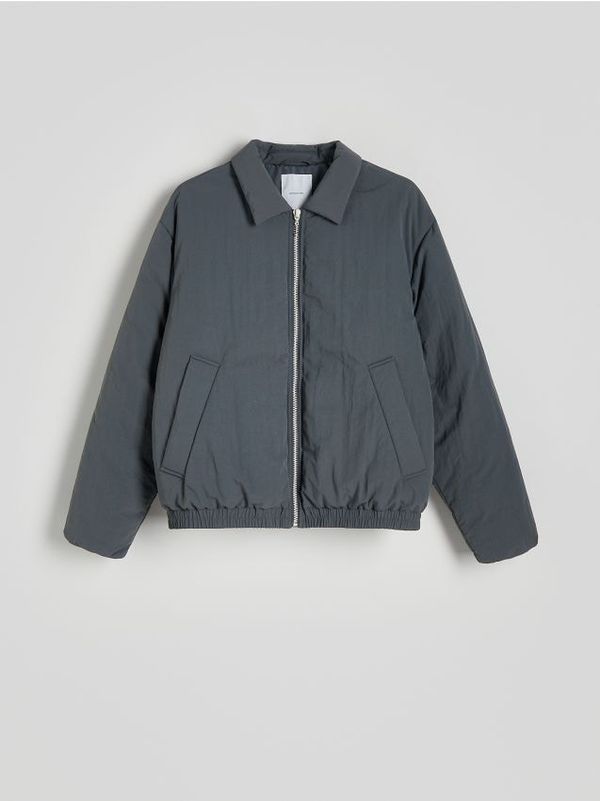 Reserved Reserved - MEN`S OUTER JACKET - tamnosivo