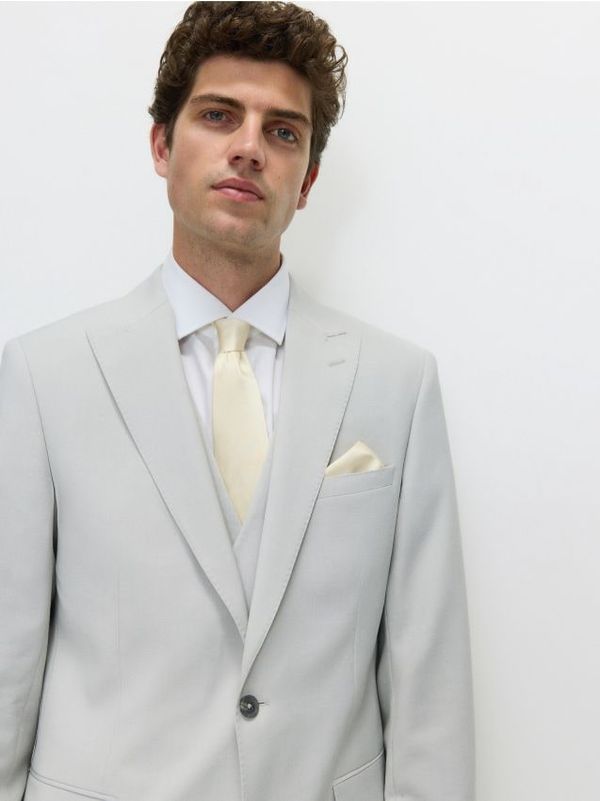 Reserved Reserved - MEN`S POCKET SQUARE - boja pšenice