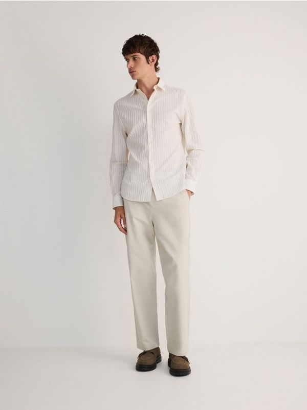 Reserved Reserved - MEN`S SHIRT - krem