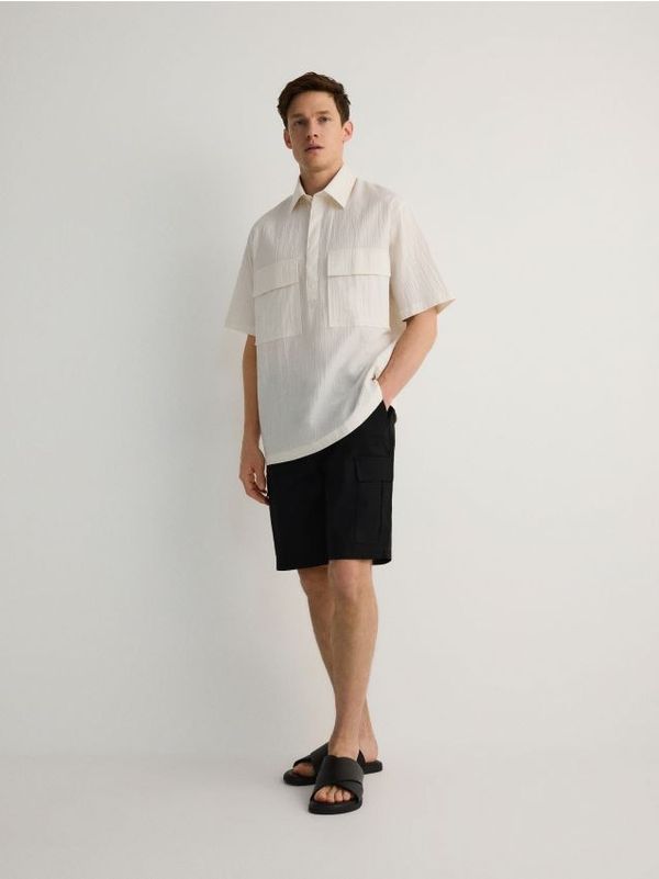 Reserved Reserved - MEN`S SHIRT - krem