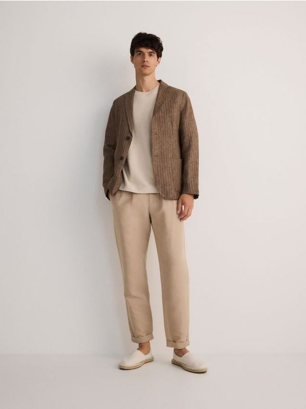 Reserved Reserved - MEN`S TROUSERS - bež