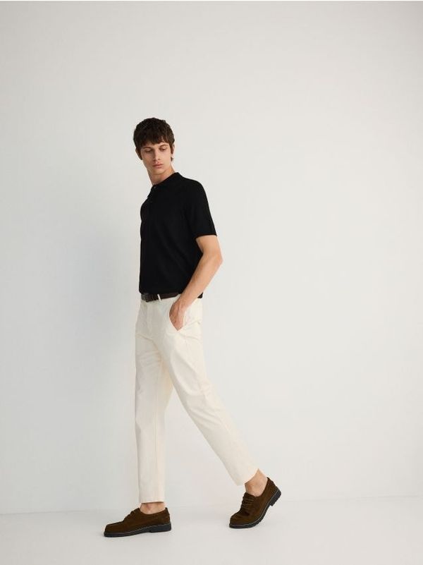 Reserved Reserved - MEN`S TROUSERS - krem