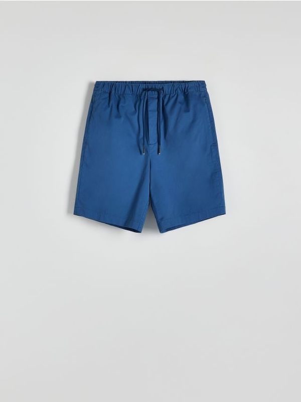 Reserved Reserved - Pamučne jogger kratke hlače - indigo