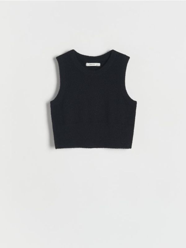 Reserved Reserved - Pleteni top - crno