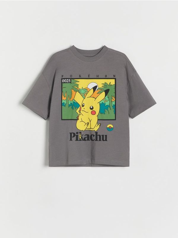 Reserved Reserved - Predimenzionirana majica kratkih rukava Pokémon - tamnosivo
