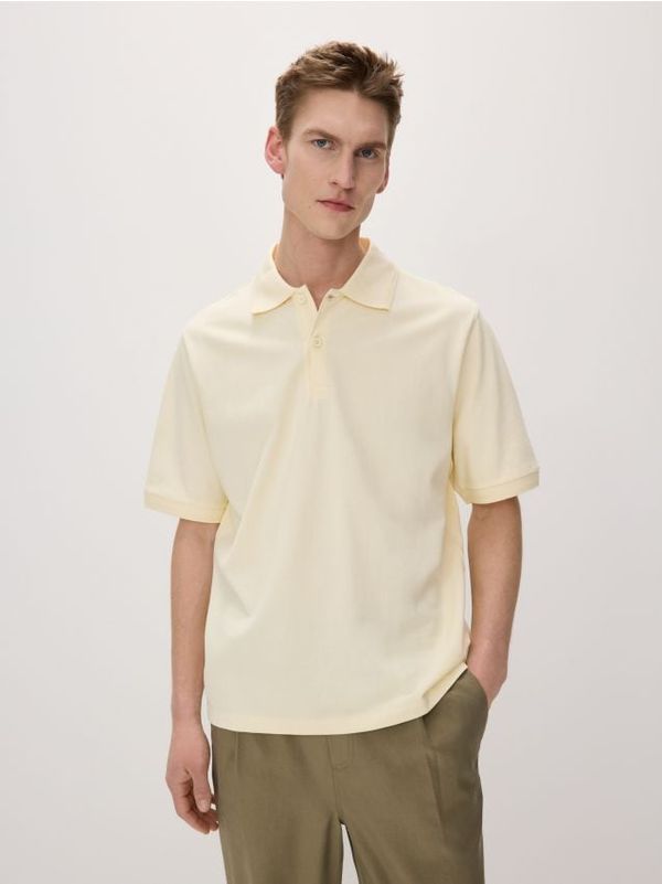 Reserved Reserved - Predimenzionirana polo-majica - svjetložuto