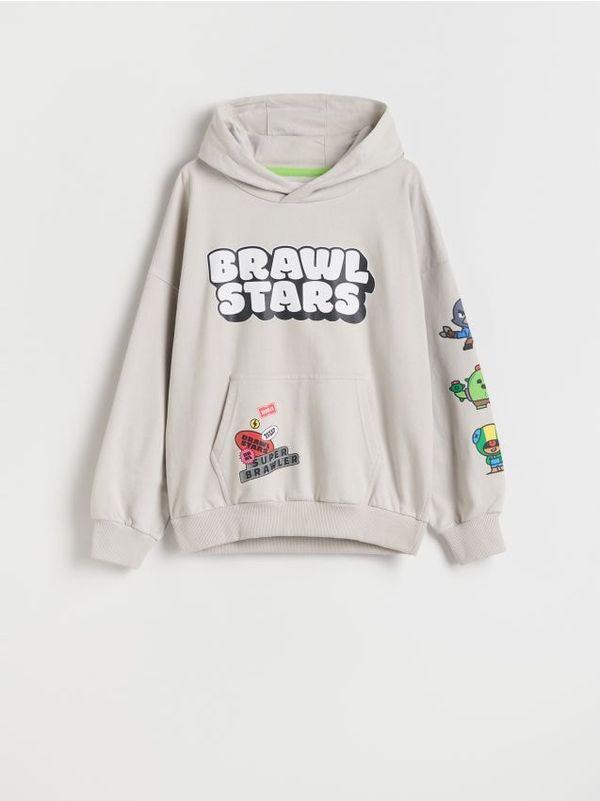 Reserved Reserved - Predimenzionirani gornji dio trenirke Brawl Stars - light grey
