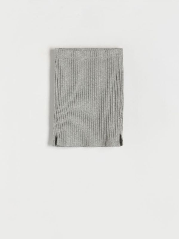 Reserved Reserved - Prugasta suknja - light grey