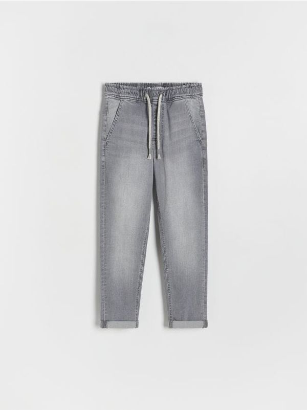 Reserved Reserved - Rastezljive carrot traperice - light grey