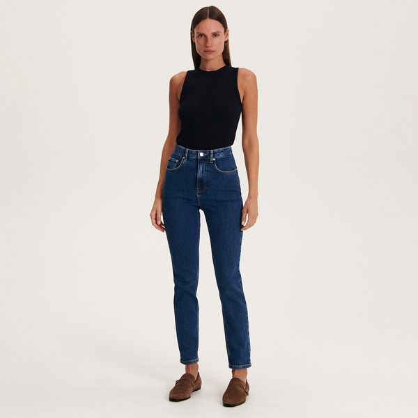 Reserved Reserved - Slim fit traperice - Plava