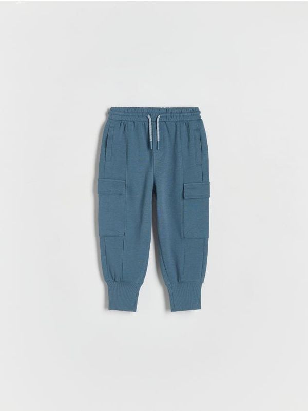 Reserved Reserved - Sportske jogger hlače s cargo džepovima - steel blue