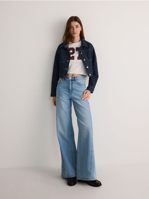 Reserved Reserved - Wide leg traperice - plava