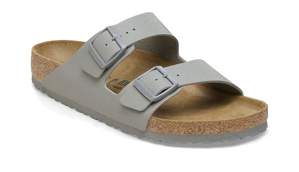 Birkenstock Birkenstock Arizona BS Saffiano Stone Coin Narrow Fit