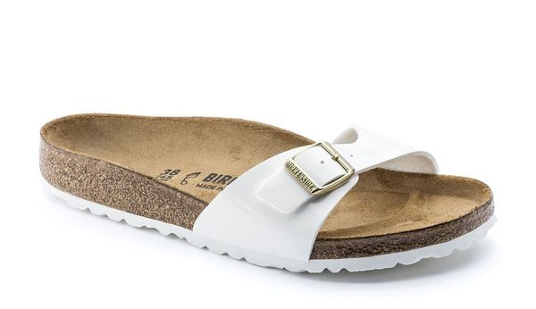 Birkenstock Birkenstock Madrid BS Patent White Narrow Fit