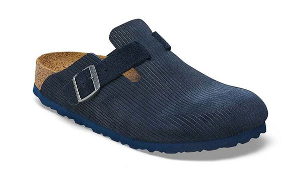 Birkenstock Birkenstock Boston Suede Leather Embossed Regular Fit