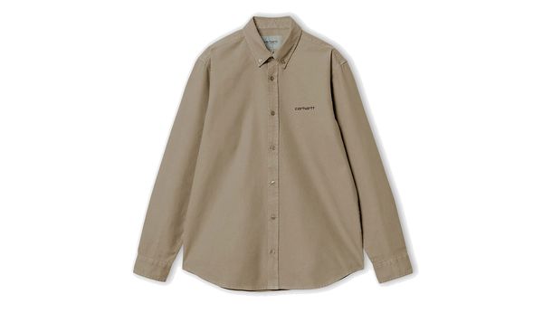 Carhartt WIP Carhartt WIP L/S Module Script Shirt Leather/Black rigid