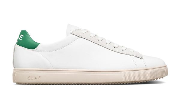 Clae Clae Bradley California White Leather Pine Green