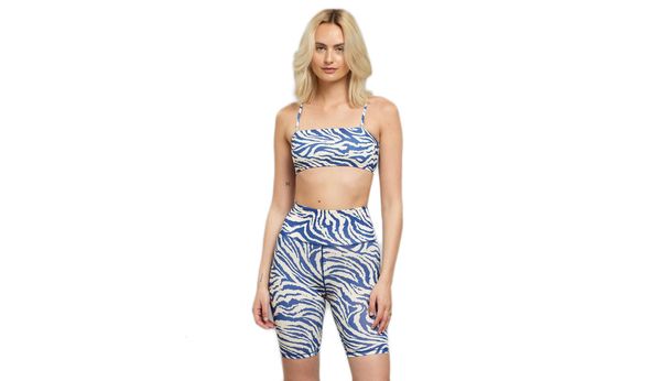 Dedicated Dedicated Bike Tights Kortebo Zebra Blue